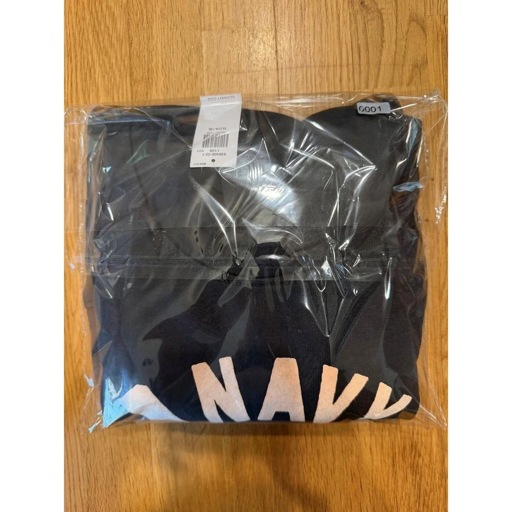 Old Navy Boys XL 14-16 Short Sleeve Hoodie Charcoal Gray Graphic Pullover